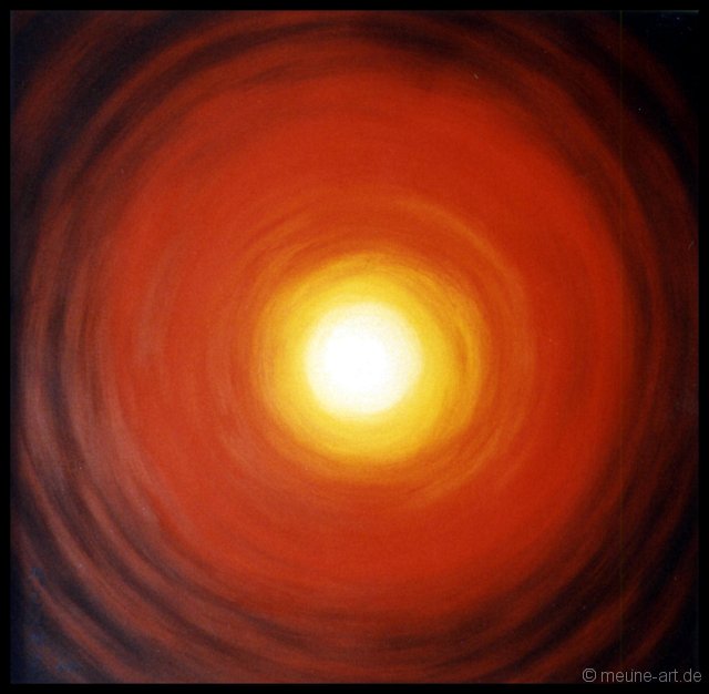 Licht am Ende des Tunnels Acryl auf Leinwand;
120 x 120 cm